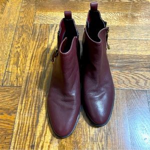 Franco Sarto Burgundy Ankle Boots & Booties